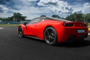 Tył samochodu Ferrari 458 italia
